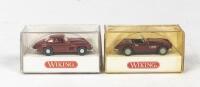BMW & MERCEDES-BENZ: Two NOS 1:87 scale Wiking BMW 507 Cabriolet & Mercedes-Benz MB 300SL Coupe
