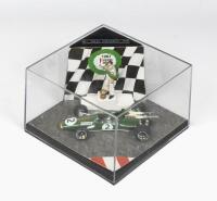 REPCO BRABHAM: A NOS Limited Edition 1:43 scale Vitesse Repco Brabham BT24 - World Champion 1967 & Dennis Hulme figurine with CoAL
