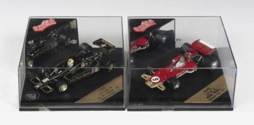 LOTUS: Two NOS 1:43 scale Quartzo Lotus F1 including a Lotus 72 - Reine Wisell #9 - German GP 1971 & Lotus 78 - G.Nilsson #6 - Winner Belgium GP 1977