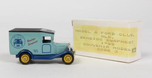 FORD: A NOS 1:43 scale Days Gone Ford Model A Club QLD - Bendigo Swap Meet 1985 - Souvenir Model number #023