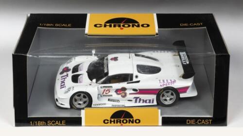 LOTUS: A NOS 1:18 scale Chrono 1997 Lotus Elise GT1 "Thai" R.Prutirat #15