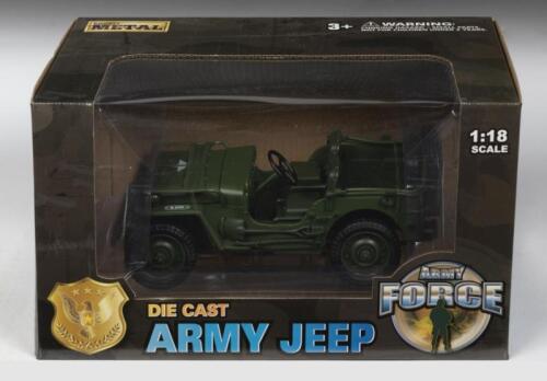 JEEP: A NOS 1:18 scale Army Force Army Jeep