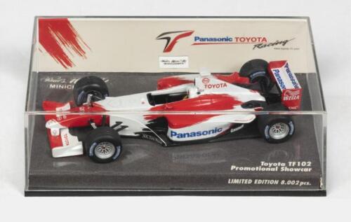 TOYOTA F1: A NOS Limited Edition 1:43 scale Minichamps Toyota TF102 'Promotional Showcar