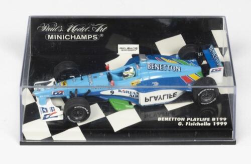 BENETTON F1: A NOS 1:43 scale Minichamps Benetton Playlife B199 - G.Fisichella 1999