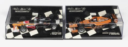 ARROWS F1: Two NOS 1:43 scale Minichamps Arrows including a A20 - Takagi 1999 & Arrows Supertec A21 - J.Verstappen