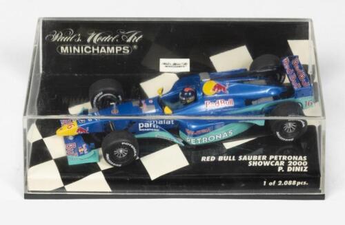 SAUBER-PETRONAS F1: A NOS 1:43 scale Minichamps Red Bull Sauber-Petronas Showcar 2000 - P.Diniz