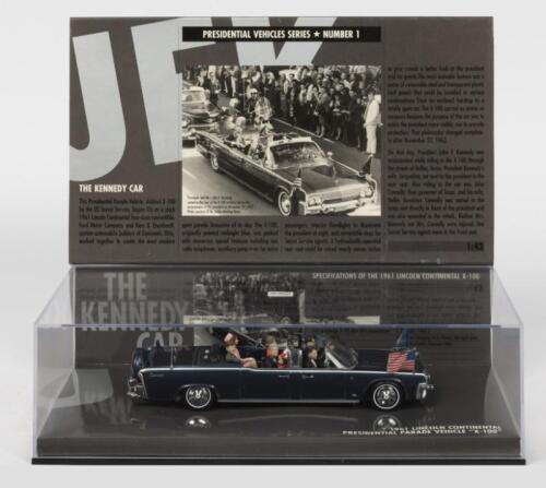 LINCOLN: A NOS 1:43 scale Minichamps 'Presidential Vehicles Series #1 The Kennedy Car' - 1961 Lincoln Continental X-100 - Presidential Parade Vehicle