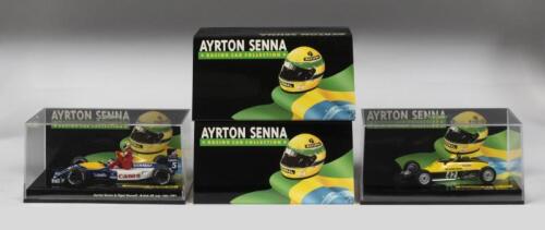 AYRTON SENNA: Two NOS Minichamps Ayrton Senna Collection Edition 43 No.27&19, including a Williams Renault FW14 & a Formula Ford 1600 'Van Diemen RF81' - British Champion 1981