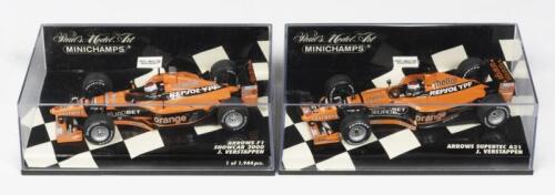 ARROWS F1: Two NOS Arrows F1 - J.Verstappen #19 including a Arrow Supertec A21 & Arrow F1 Showcar 2000 (Limited Edition)