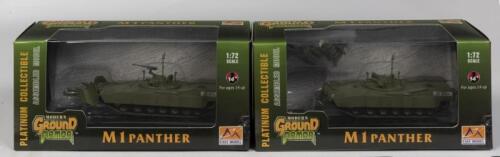 GROUND ARMOR: Two NOS 1:72 scale Pre made Model M1 Panther Tank