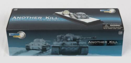 DRAGON ARMOR: Two NOS 1:72 scale Pre Made Model Tiger 1 Vs T-34/76