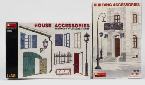 MINIART: Two NOS Sealed 1:35 scale Building & House Accessories model kit