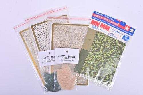 CAMOUFLAGE SHEETS: Seven NOS Sealed Camouflage sheets items