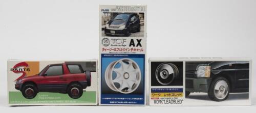 FUJIMI: Three NOS Sealed 1:24 scale Wheel & Tire kits