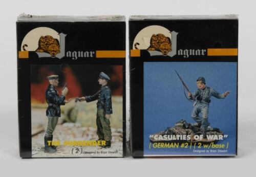 JAGUAR: Two NOS Sealed 1:35 scale resin figurines including "Casualties of War" & "The surrender"