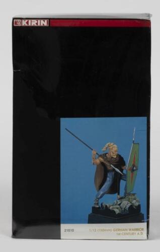 KIRIN: A NOS Sealed :12 scale German Warrior 1st Century A.D resin figurine & his scenic base