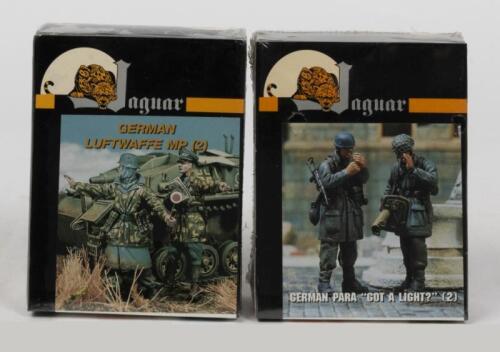 JAGUAR: Two NOS Sealed 1:35 scale German resin figures including German Luftwaffe & German Para 'Got a light?'