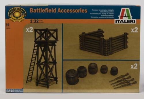 ITALERI: A NOS Sealed 1:32 scale Battlefield Accessories model kit