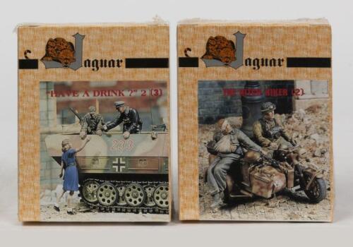 JAGUAR: Two NOS Sealed 1:35 scale resin figures including 'The Hitchhiker' & 'Have a Drink?'