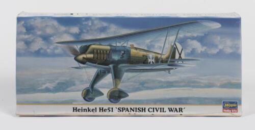 HASEGAWA: A NOS Sealed 1:72 scale Heinkel He 51 'Spanish Civil War' model kit