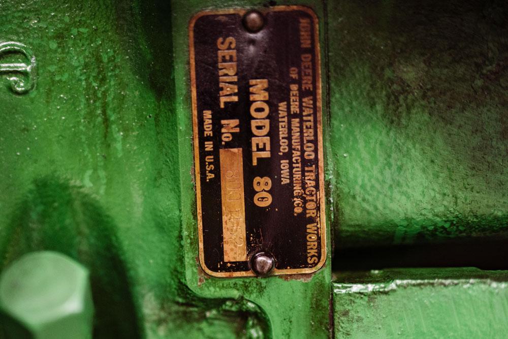 john deere waterloo serial tags