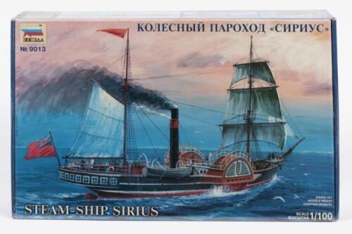 ZVEZDA: A NOS Sealed 1:100 scale Steam-Ship Sirius model kit
