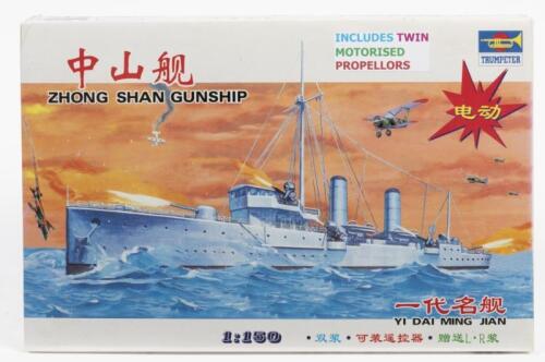 TRUMPETER: A NOS Sealed 1:150 scale Zhong Shan Gunship model kit