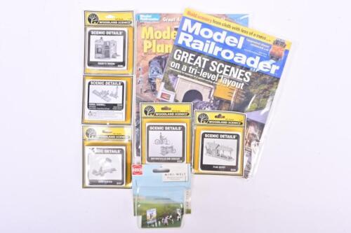 WOODLAND SCENICS: A NOS group of seven items woodland scenics assorted