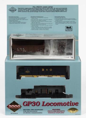 PROTO: Two NOS HO scale model rail locomotives including a GP30 locomotive "Baltimore & Ohio' (Limited Edition) & a Proto 2000