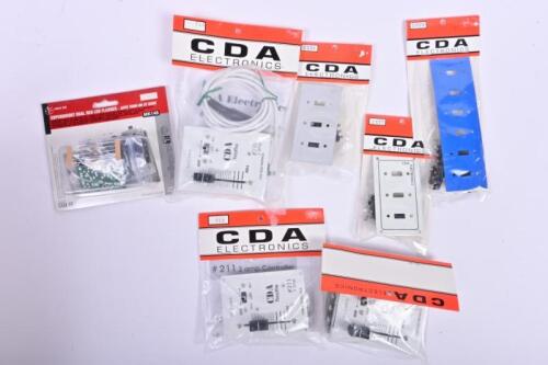 CDA ELECTRONICS: A NOS Group of seven electronic items and super bright dual LED flasher
