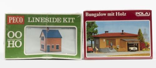 POLA / PECO: Two NOS Sealed HO scale model rail kit including a Bungalow & a Lineside kit