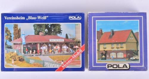 POLA: Two NOS Sealed HO scale model rail kits including a Tennis - club & a shop