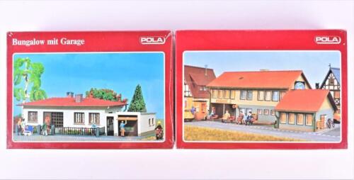 POLA: Two NOS Sealed HO scale model rail kits including a Post office & a bungalow with garage