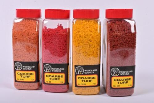 WOODLAND SCENICS: Four NOS Sealed Coarse Turf