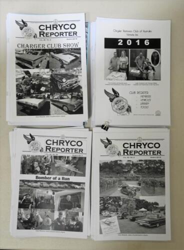 CHRYCO: A large quantity of 'CHRYCO REPORTER' newsletters. Year range of 2015 to 2021