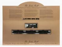 BACHMANN: A NOS HO Scale model rail 'The John Bull' a complete ready to run electric train set including John Bull 2-4-0 steam locomotive and tender, 12 curved track (47" x 38' oval E-Z tracks), UL listed power pack & instruction manual