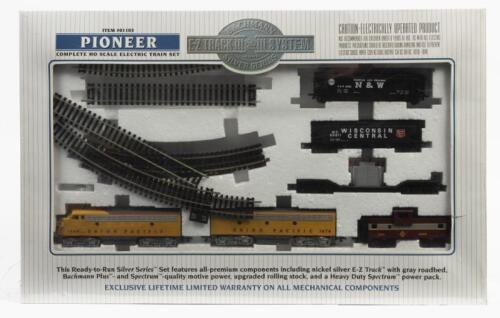 BACHMANN: A NOS Sealed HO scale Electric Train Set 'Pioneer' including, F7A & unpowered F7B locomotive & freight cars, Jumbo 56" x 38" oval tracks, Motive power, Rolling Stock and Accessories & Power Pack