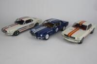 FORD: Three Classic Carlectables 1:18 models of 1966 Mustangs