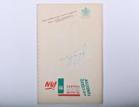 BRABHAM: A superb July 1966 'GRAND PRIX 24 - ZANDVOORT' Official Programme. Rear page signed by Sir Jack Brabham (race & 66 Championship won by Jack in Repco-Brabam BT19) - 3
