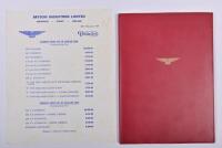 JAGUAR/BRYSON: A rare, original Jaguar operating, maintenance and service handbook for 3.4 litre Mark 2 models with pasted amendments from Bryson's relating to Australian models