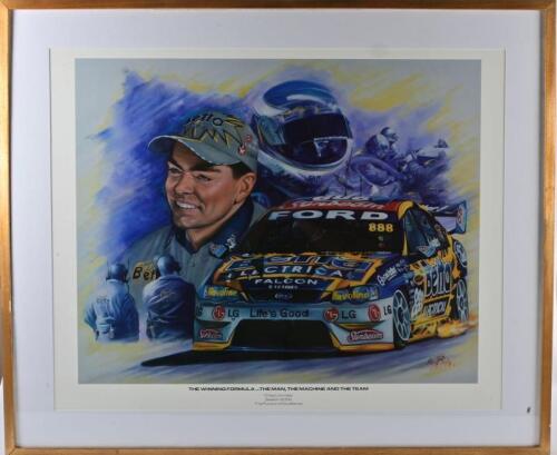 LOWNDES: A large high quality print featuring Craig Lowndes in the 2006 season titled "The Pursuit of Excellence"