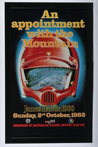 BATHURST: An original poster from the 1983 Bathurst 1000, framed and glazed