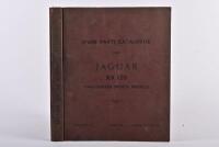 JAGUAR: An original XK120 spare parts catalogue, published October 1950, Publication J.8, appears complete, 100 pages