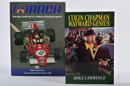 MIKE LAWRENCE: Two motor racing related books by Mike Lawrence