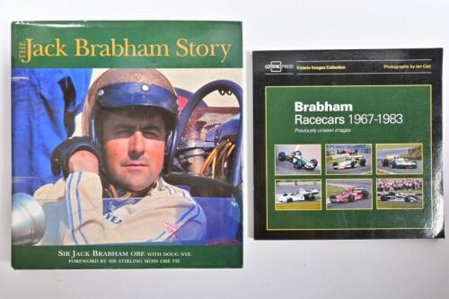 JACK BRABHAM: Two books relating to Jack Brabham, including the autobiography "The Jack Brabham Story"