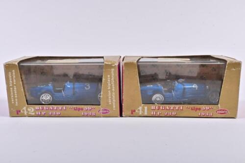BUGATTI: Two 1:43 scale brumm Bugatti models. Bugatti Type 59 models