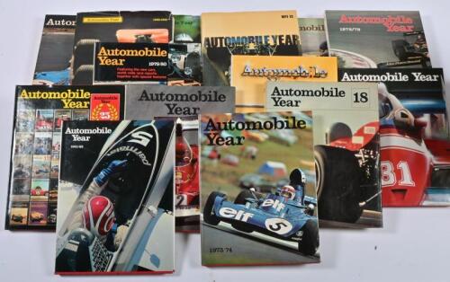 AUTOMOBILE YEAR: A collection of fourteen editions of ' Automobile Year'. 1960's to 1980's