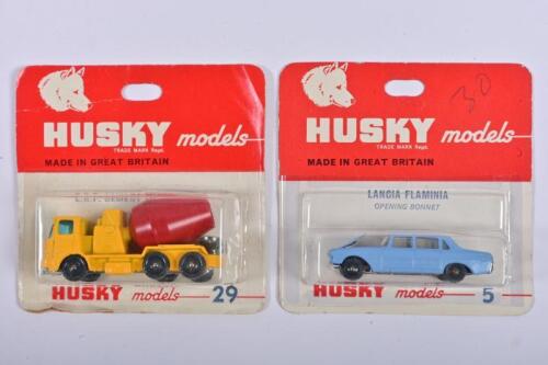 CORGI HUSKY: Two Corgi Husky models. Lancia Flaminia (5) & E.R.F. Cement Mixer Truck (29)