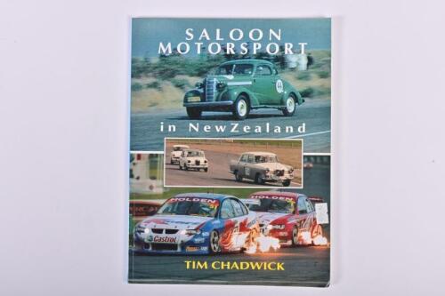 NEW ZEALAND: 'SALOON MOTORSPORT in New Zealand' soft cover book by Tim Chadwick