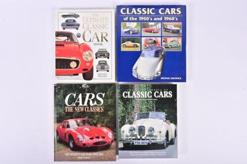 CLASSIC CARS: Four books detailing classic cars. 'THE ENCYCLOPEDIA OF CLASSIC CARS' soft cover book